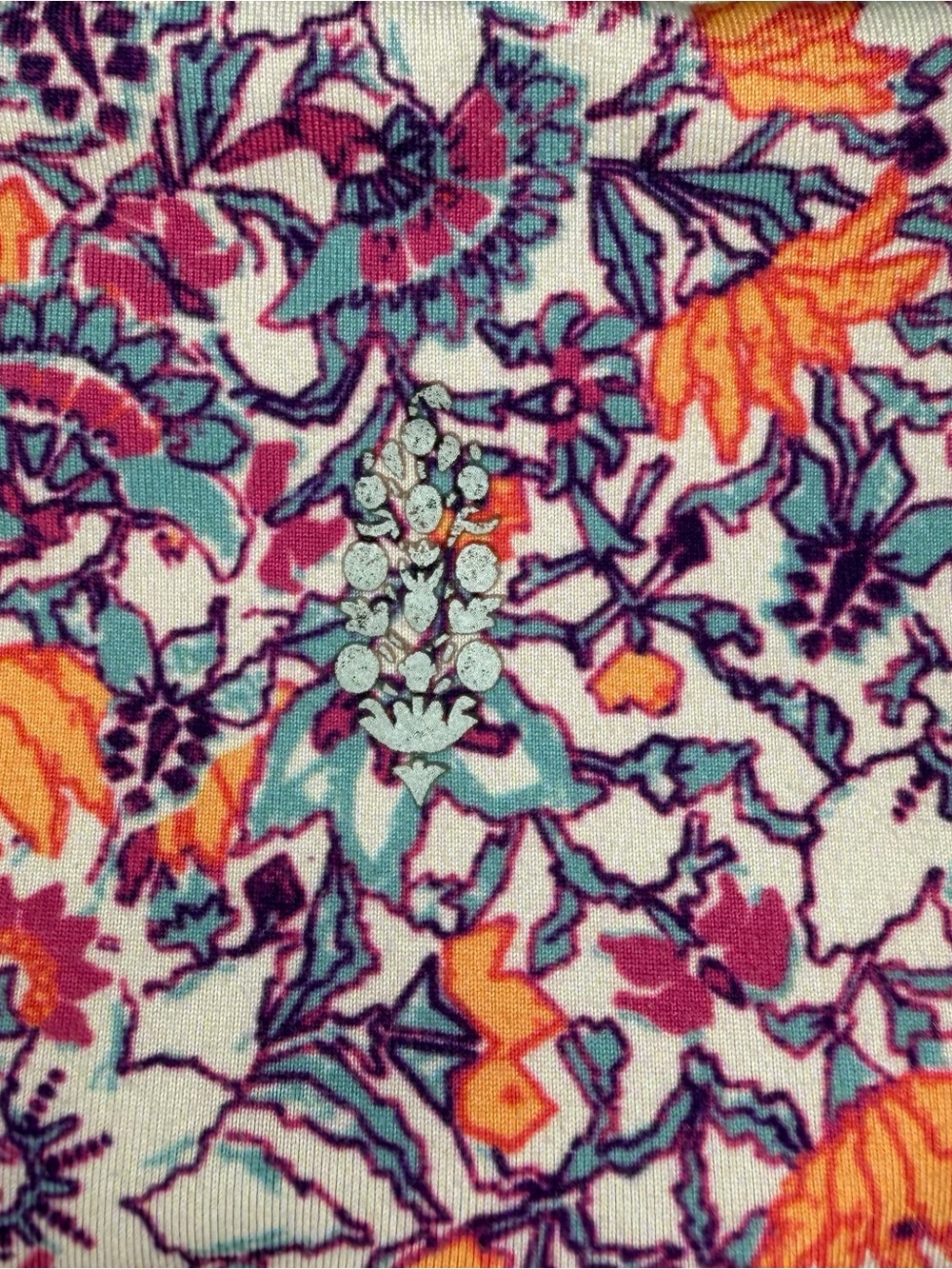 Free People Movement Pile All Day Pink Purple Floral Shorts Ruffle Women M - Picture 4 of 7